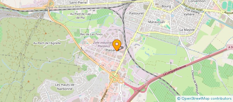 localisation de l'entreprise SARL ASSIST RECTIFICATION AUTO à NARBONNE
