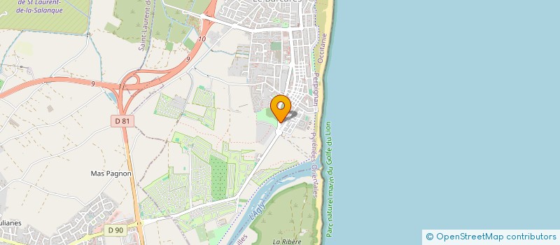 localisation de l'entreprise SARL ASSISTANCE MONTANER  LE BARCARES