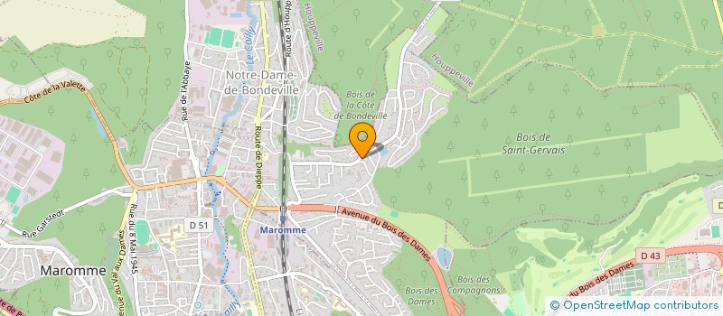 localisation de l'entreprise SARL ASSISTANCE SUIVI DE CHANTIER ET AMENAGEMENT à NOTRE-DAME-DE-BONDEVILLE