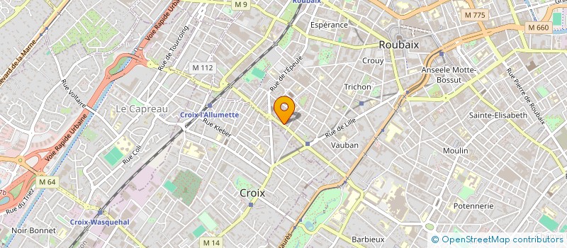 localisation de l'entreprise SARL ASSISTANCE TECHNIQUE CONSTRUCTION  ROUBAIX