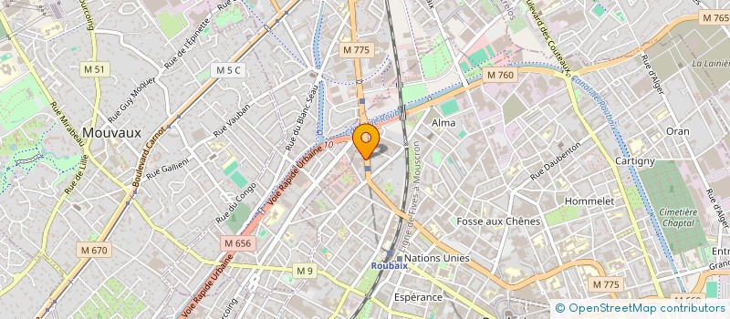 localisation de l'entreprise SARL ASSONANCE à ROUBAIX