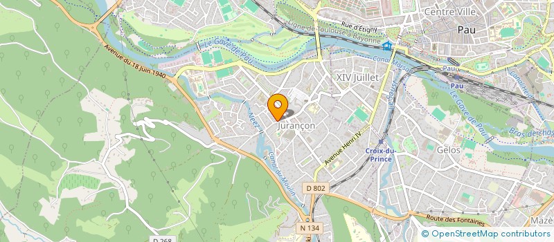 localisation de l'entreprise SARL ASSURANCE 2B COURTAGE  JURANCON