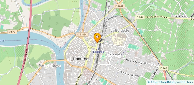 localisation de l'entreprise SARL ASSURANCES FOURN & HERVET à LIBOURNE