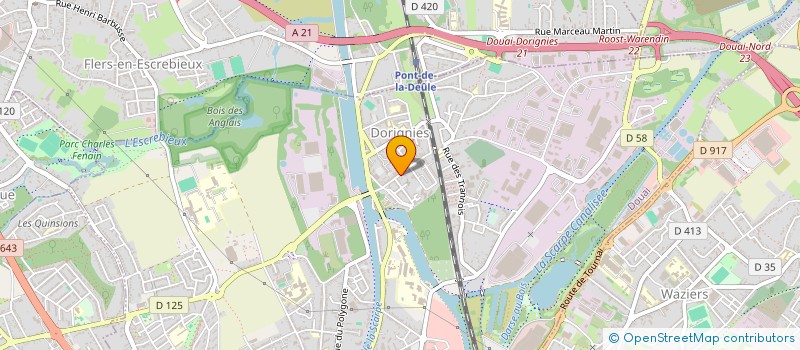 localisation de l'entreprise SARL ASSURANCES SANTE à DOUAI