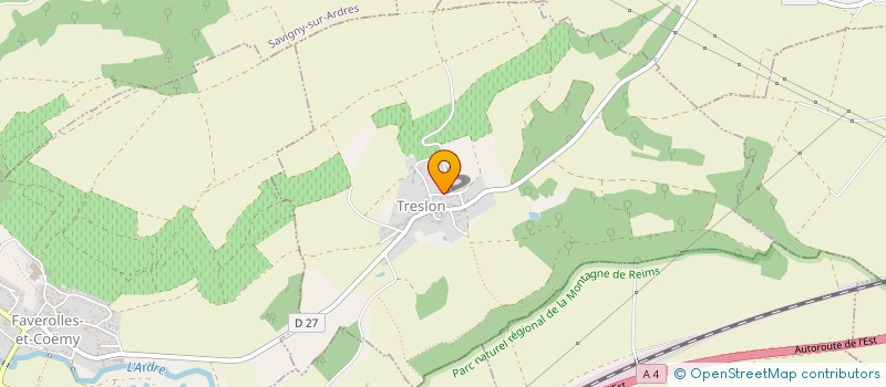 localisation de l'entreprise SARL AST  TRESLON