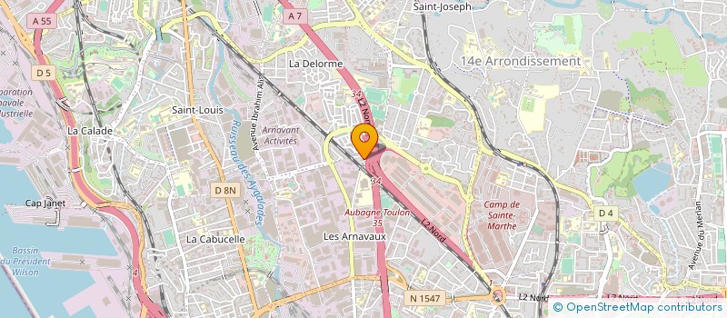 localisation de l'entreprise SARL ASTEL CONSTRUCTION à MARSEILLE