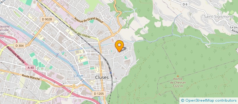 localisation de l'entreprise SARL ASTER  CLUSES