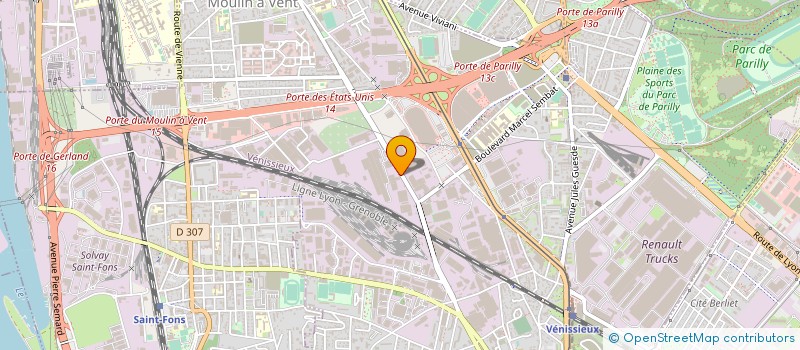 localisation de l'entreprise SARL ASTIL  VENISSIEUX