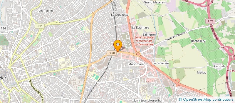 localisation de l'entreprise SARL ASTOU à BEZIERS