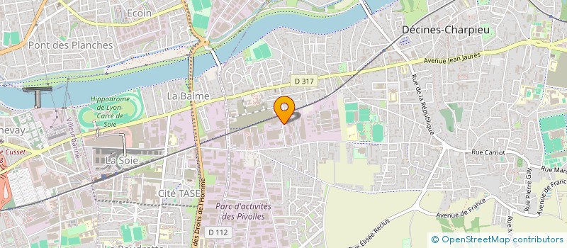 localisation de l'entreprise SARL ASTRIG à DECINES-CHARPIEU