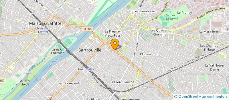 localisation de l'entreprise SARL ASV  SARTROUVILLE