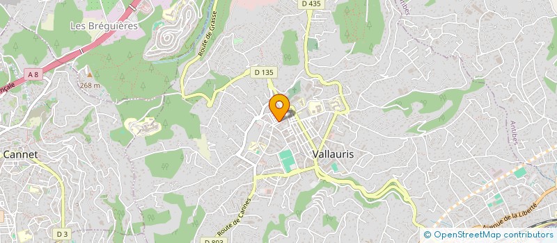 localisation de l'entreprise SARL ATAM ASSAINISSEMENT ET TRAVAUX DES ALPES MARITIMES à VALLAURIS
