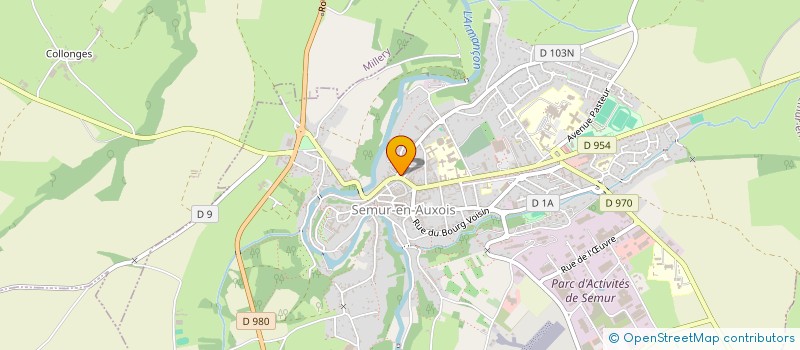 localisation de l'entreprise SARL ATELIER COIFFURE  SEMUR-EN-AUXOIS