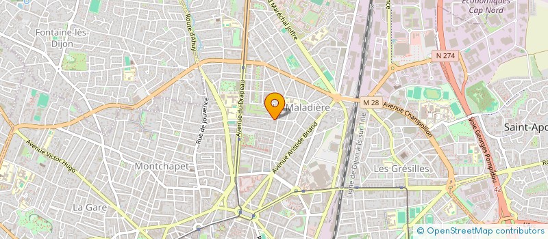 localisation de l'entreprise SARL ATELIER COLORIS à DIJON