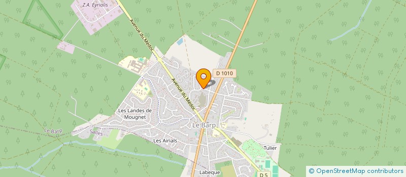 localisation de l'entreprise SARL ATELIER FERMETURES à LE BARP