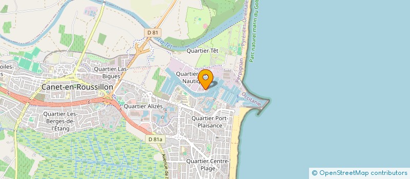 localisation de l'entreprise SARL ATELIER GREEMENT à CANET-EN-ROUSSILLON