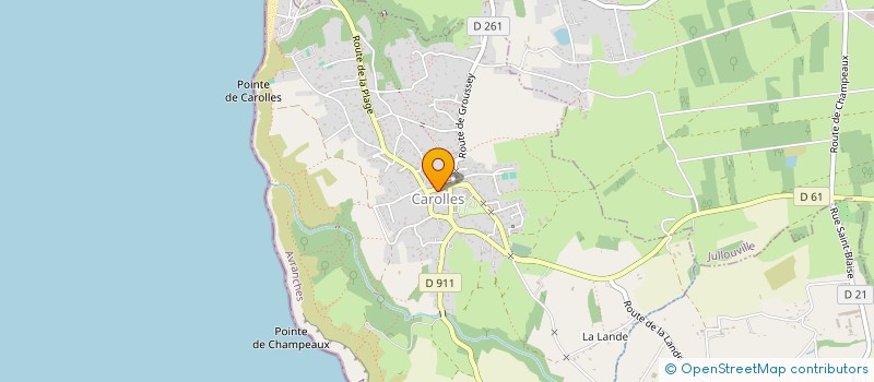 localisation de l'entreprise SARL ATELIER PAINS & GOURMANDISES  CAROLLES