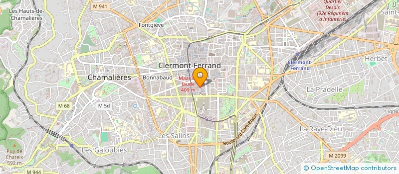 localisation de l'entreprise SARL ATELIER POUR L  CLERMONT-FERRAND