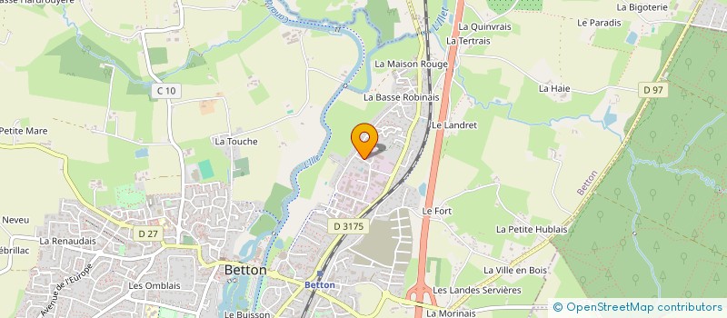 localisation de l'entreprise SARL ATELIER SANITAIRE RENNAIS à BETTON