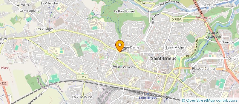 localisation de l'entreprise SARL ATELIER SURVEIL COORDINAT BATIMENT à SAINT-BRIEUC