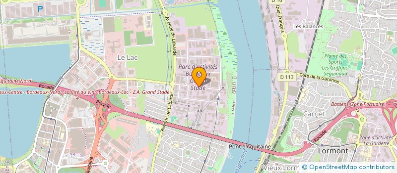 localisation de l'entreprise SARL ATELIERS GIRONDINS à BORDEAUX