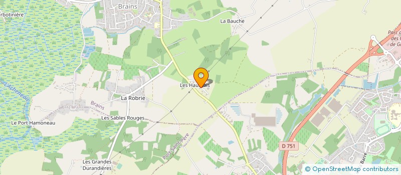 localisation de l'entreprise SARL ATELIERS PARIZE CONCEPT'INOX  BRAINS