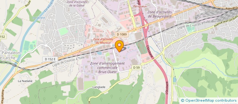 localisation de l'entreprise SARL ATGER DISTRIBUTION à BRIVE LA GAILLARDE