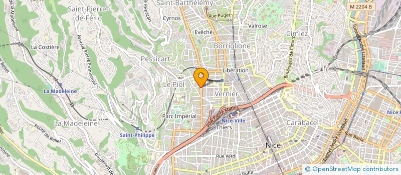localisation de l'entreprise SARL ATHENA à NICE