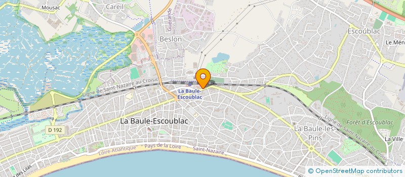 localisation de l'entreprise SARL ATLANTIC GARAGE à LA BAULE-ESCOUBLAC
