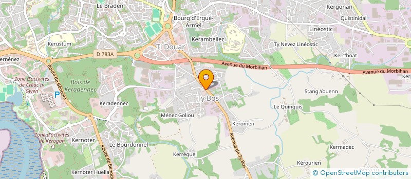 localisation de l'entreprise SARL ATLANTIQUE AUTO SERVICES à QUIMPER