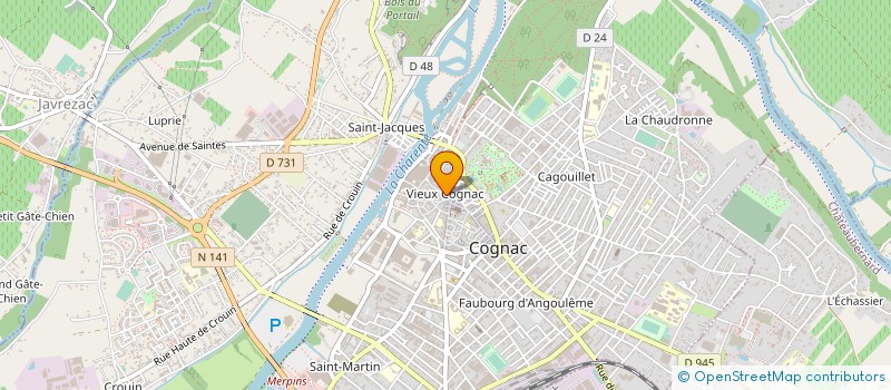 localisation de l'entreprise SARL ATLANTIQUE CONSEILS SERVICES à COGNAC
