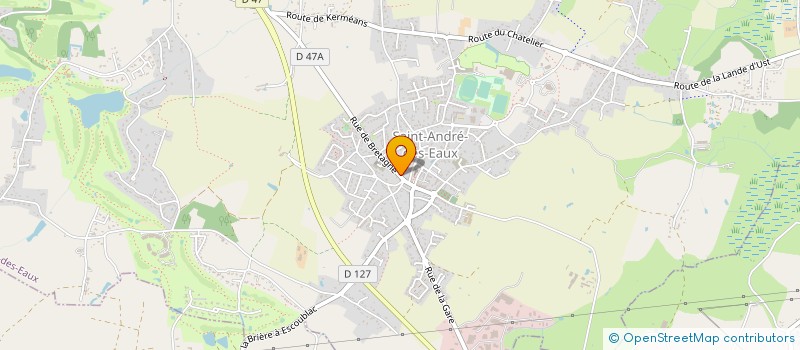localisation de l'entreprise SARL ATLANTIQUE NOUVELLES TECHNOLOGIES à SAINT-ANDRE-DES-EAUX