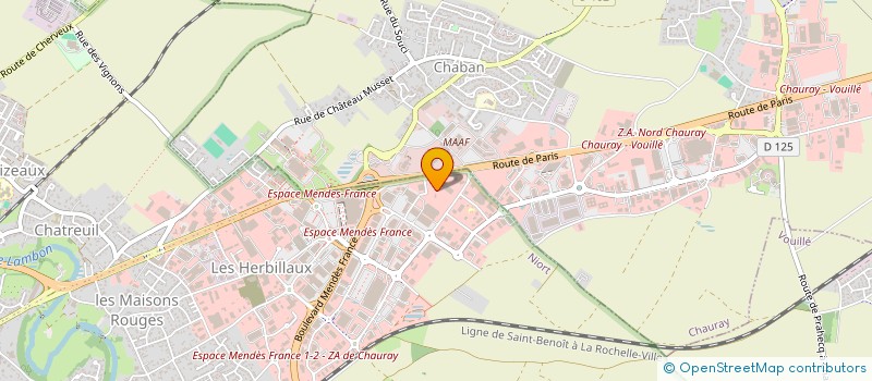 localisation de l'entreprise SARL ATLANTIS à NIORT