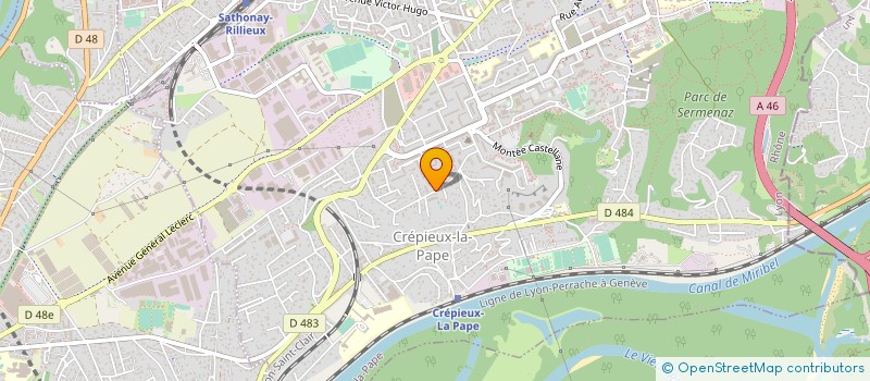 localisation de l'entreprise SARL ATLANTIS SECURITE PRIVEE  RILLIEUX-LA-PAPE