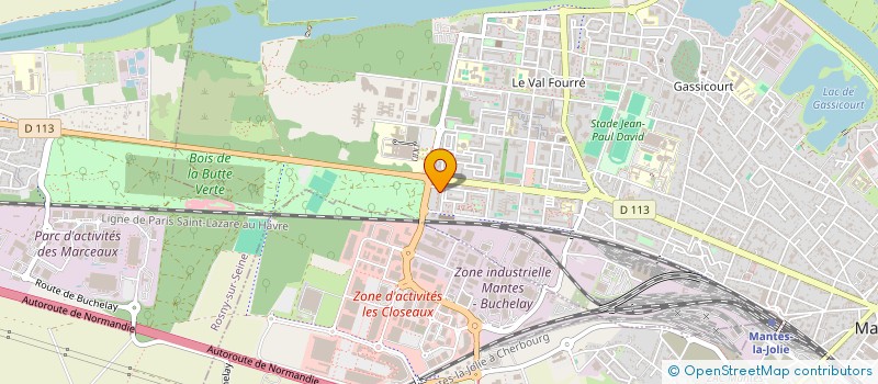 localisation de l'entreprise SARL ATLAS COUVERTURE  MANTES-LA-JOLIE