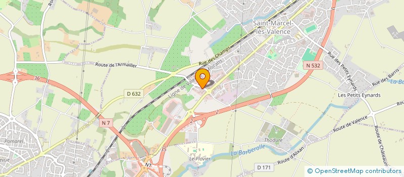 localisation de l'entreprise SARL ATOUT AMENAGEMENT à SAINT-MARCEL-LES-VALENCE