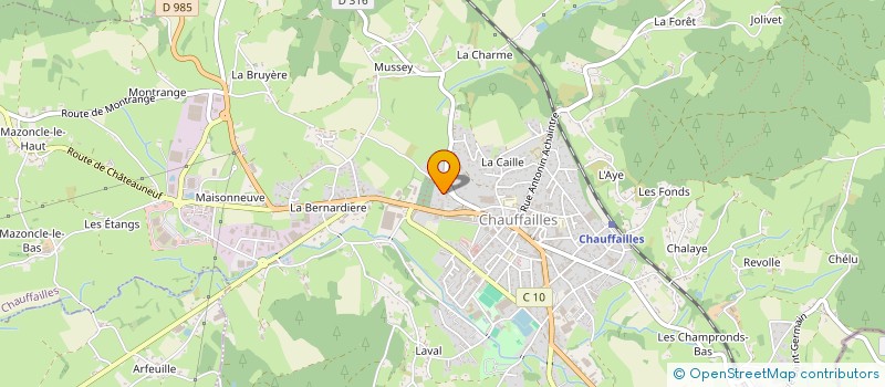 localisation de l'entreprise SARL ATOUT CREATION  CHAUFFAILLES