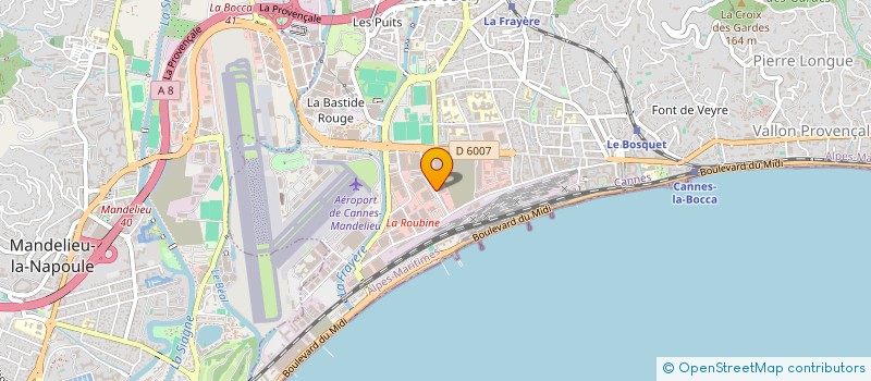localisation de l'entreprise SARL ATOUT DECOR à CANNES