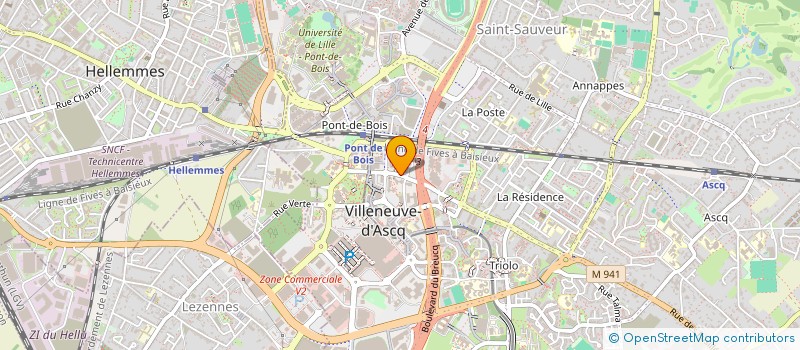 localisation de l'entreprise SARL ATOUT TRAVAUX  VILLENEUVE-D'ASCQ