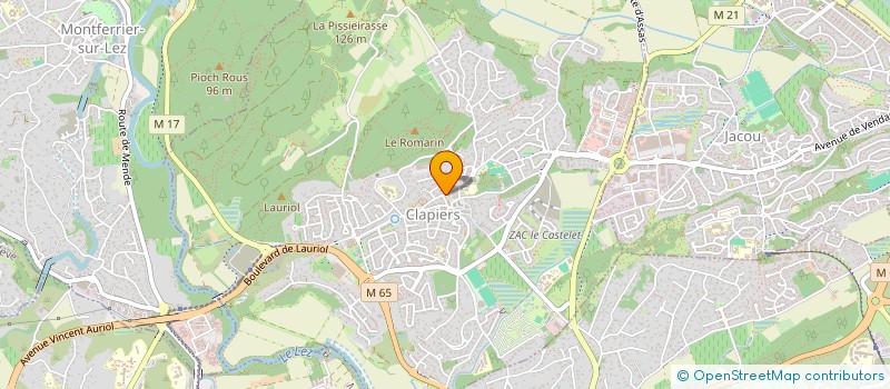 localisation de l'entreprise SARL ATOUT VERT  CLAPIERS