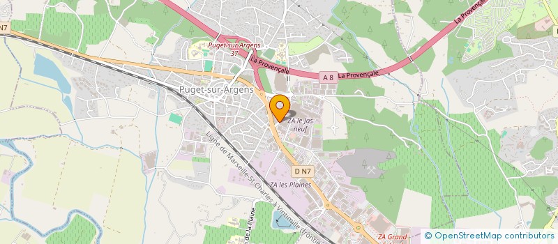 localisation de l'entreprise SARL ATRE DESIGN à PUGET-SUR-ARGENS