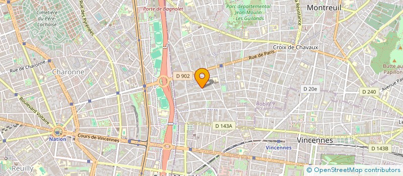 localisation de l'entreprise SARL ATTIA BAT à MONTREUIL