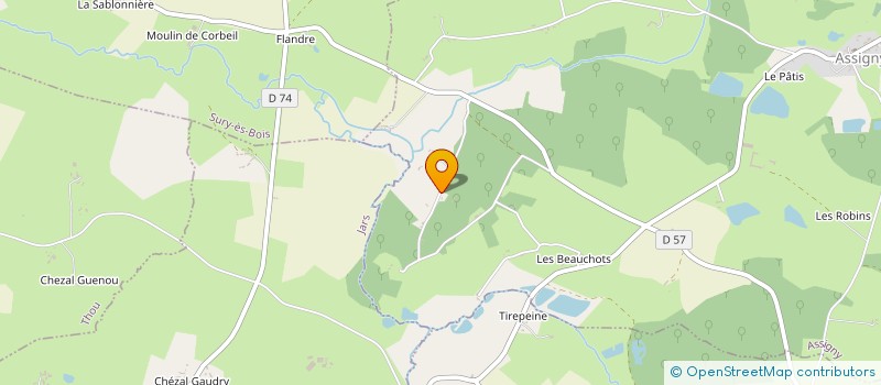 localisation de l'entreprise SARL ATTRACTIONS LES PERRIERES  ASSIGNY