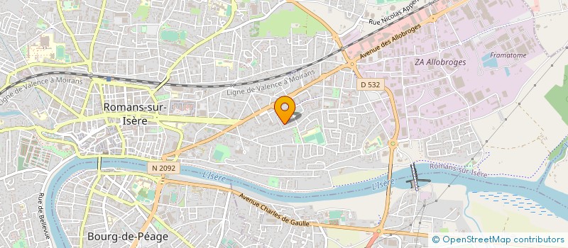 localisation de l'entreprise SARL AU BAMBINO à ROMANS-SUR-ISERE