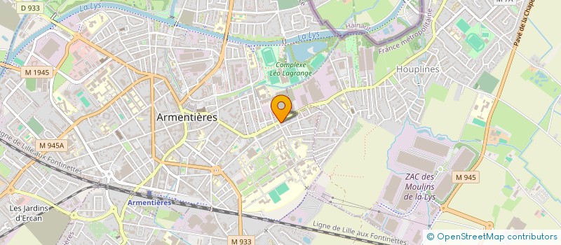 localisation de l'entreprise SARL AU BAS BLEU à ARMENTIERES