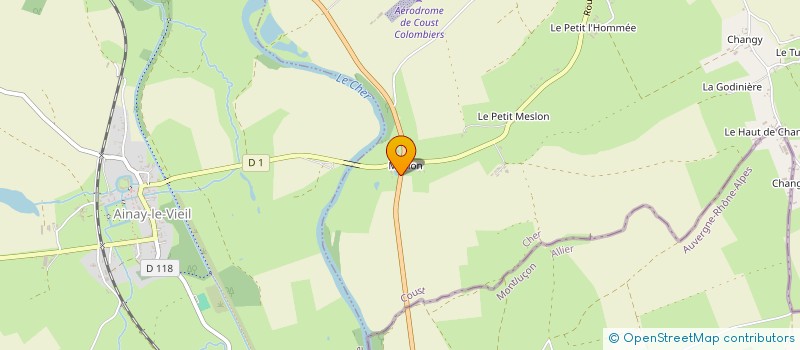 localisation de l'entreprise SARL AU BERRY D'ANTAN  COUST