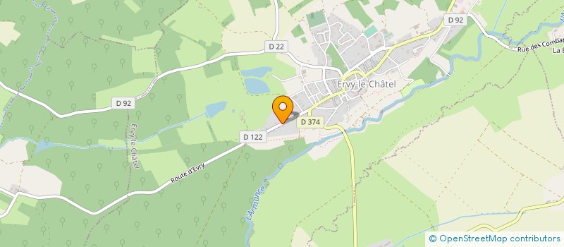localisation de l'entreprise SARL AU BOIS D'ERVY à ERVY-LE-CHATEL