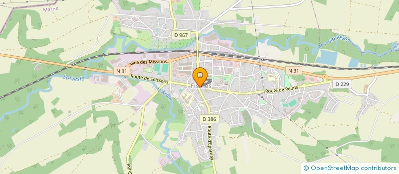 localisation de l'entreprise SARL AU BON COIN  FISMES