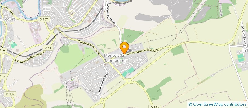 localisation de l'entreprise SARL AU BON PAIN  MONTOIS-LA-MONTAGNE