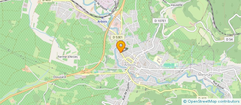 localisation de l'entreprise SARL AU CEP à ARBOIS